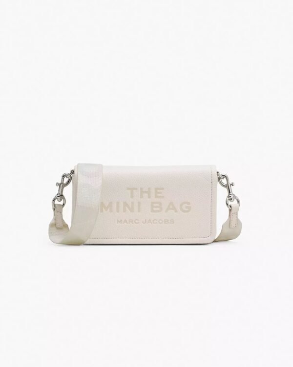The Marc Jacobs Mini Bag Leather Cotton Silver