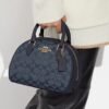 Coach Sydney Satchel In Signature Chambray Denim