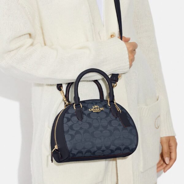 Coach Sydney Satchel In Signature Chambray Denim