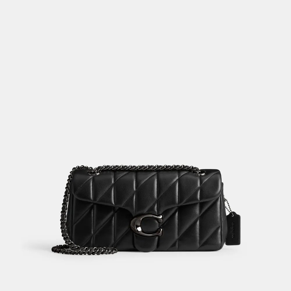 Coach Tabby Shoulder Bag 26 With Quilting Black hardware