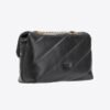 Pinko Classic Love Bag Puff Maxi Quilt BLACK-ANTIQUE GOLD