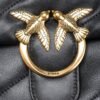 Pinko Classic Love Bag Puff Maxi Quilt BLACK-ANTIQUE GOLD