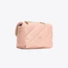 Pinko Mini Love Bag Puff Maxi Quilt PINK/DUSTY PINK-ANTIQUE GOLD