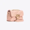 Pinko Mini Love Bag Puff Maxi Quilt PINK/DUSTY PINK-ANTIQUE GOLD