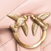 Pinko Mini Love Bag Puff Maxi Quilt PINK/DUSTY PINK-ANTIQUE GOLD