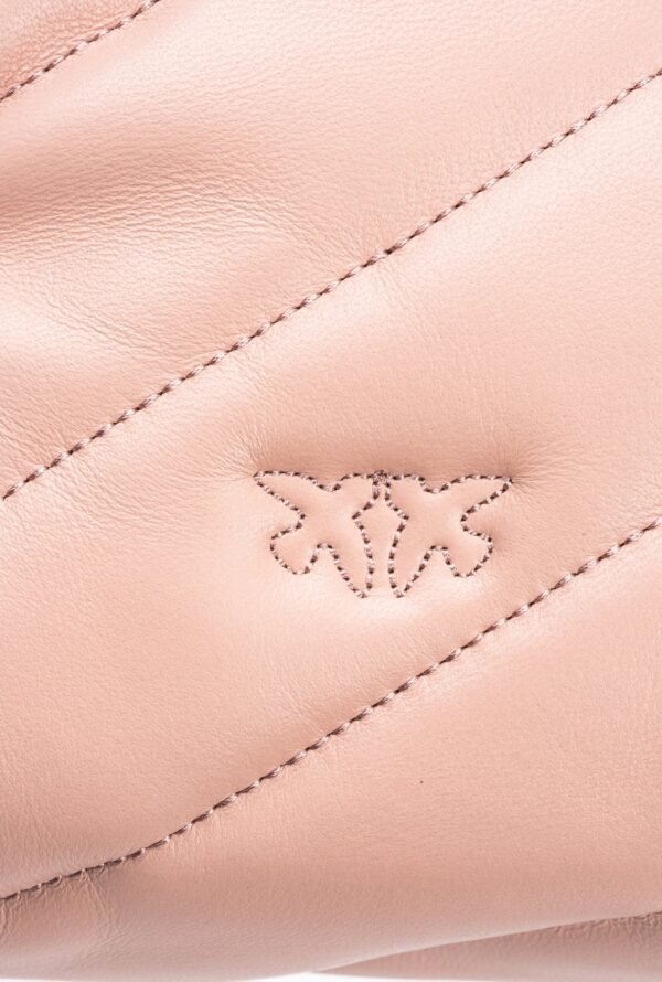 Pinko Mini Love Bag Puff Maxi Quilt PINK/DUSTY PINK-ANTIQUE GOLD