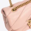 Pinko Mini Love Bag Puff Maxi Quilt PINK/DUSTY PINK-ANTIQUE GOLD