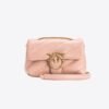 Pinko Mini Love Bag Puff Maxi Quilt PINK/DUSTY PINK-ANTIQUE GOLD