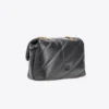 Pinko Mini Love Bag Puff Maxi Quilt BLACK-ANTIQUE GOLD