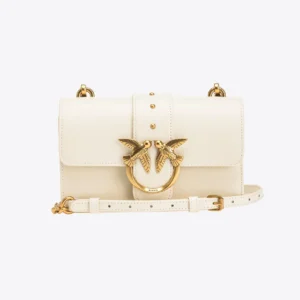 Mini Love Bag One Simply WHITE WHITE-ANTIQUE GOLD