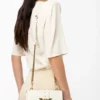 Pinko Mini Love Bag One Simply WHITE WHITE-ANTIQUE GOLD