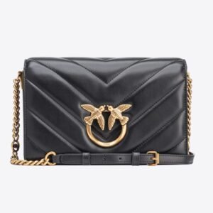 Classic Love Bag Click Big Chevron BLACK-ANTIQUE GOLD