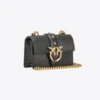 Pinko Micro Love Bag One Simply BLACK-ANTIQUE GOLD