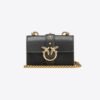 Pinko Micro Love Bag One Simply BLACK-ANTIQUE GOLD