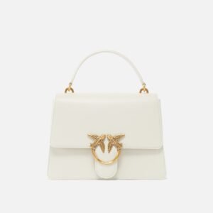 Classic Love Bag One Top Handle Light Simply WHITE-ANTIQUE GOLD