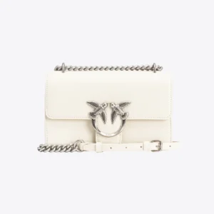 Mini Love Bag One Simply WHITE WHITE-ANTIQUE SILVER