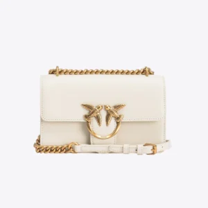 Mini Love Bag One Simply WHITE WHITE-ANTIQUE GOLD