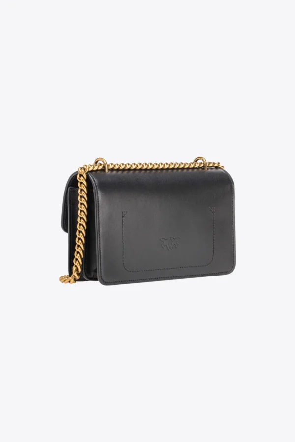 Pinko Mini Love Bag One Simply BLACK-ANTIQUE GOLD