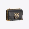 Pinko Mini Love Bag One Simply BLACK-ANTIQUE GOLD