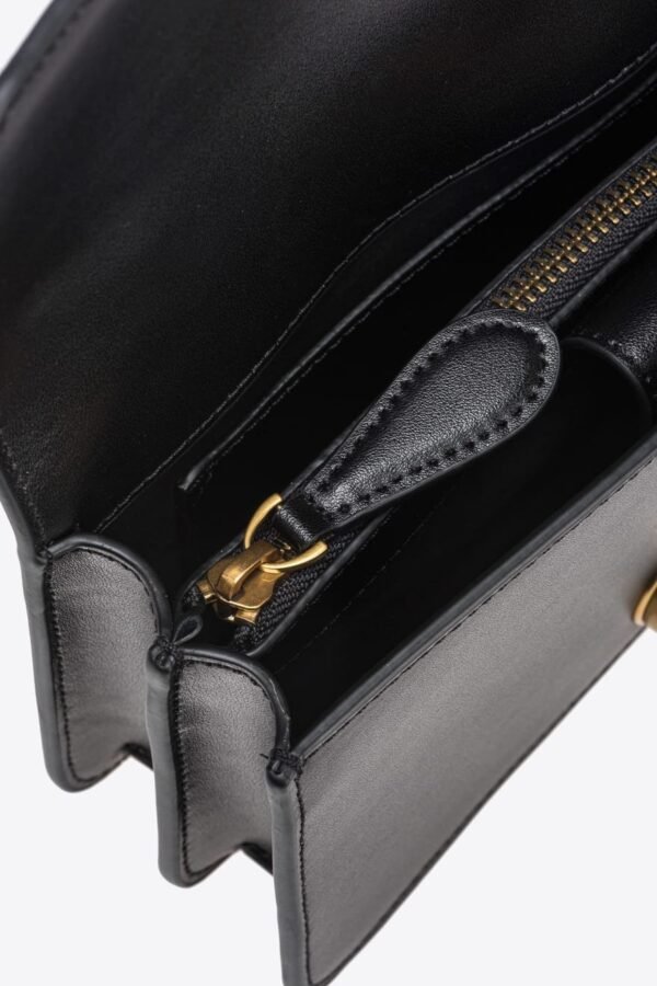 Pinko Mini Love Bag One Simply BLACK-ANTIQUE GOLD