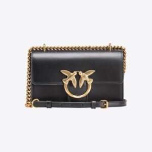 Mini Love Bag One Simply BLACK-ANTIQUE GOLD