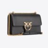 Pinko Classic Love Bag One Simply BLACK-ANTIQUE GOLD