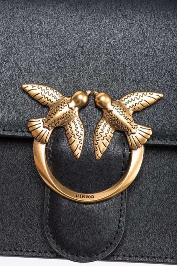 Pinko Classic Love Bag One Simply BLACK-ANTIQUE GOLD