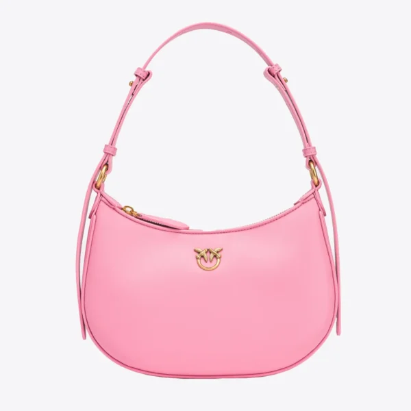 Pinko Mini Love Bag Half Moon Simply MARINE PINK-ANTIQUE GOLD