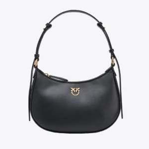 Mini Love Bag Half Moon Simply BLACK-ANTIQUE GOLD