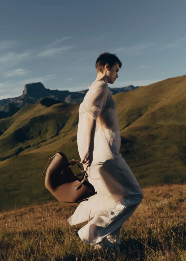 Polene Cyme Mini Edition Textured Camel