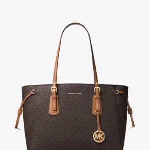 Michael Kors Voyager Medium Logo Tote Bag Brown