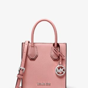 Michael Kors Mercer Extra-Small Pebbled Leather Crossbody Bag PRIMROSE