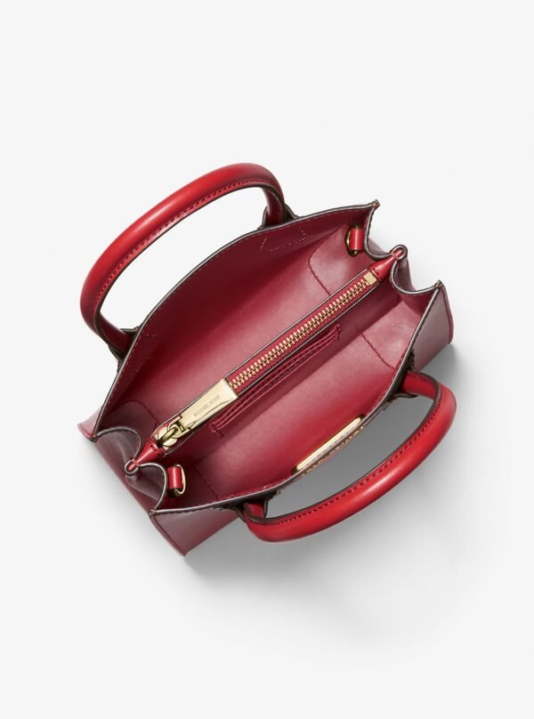 Michael Kors Mercer Medium Pebbled Leather Crossbody Bag BRIGHT RED