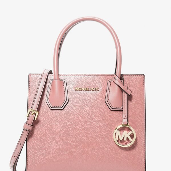 Michael Kors Mercer Medium Pebbled Leather Crossbody Bag PRIMROSE