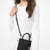Michael Kors Mercer Extra-Small Pebbled Leather Crossbody Bag BLACK