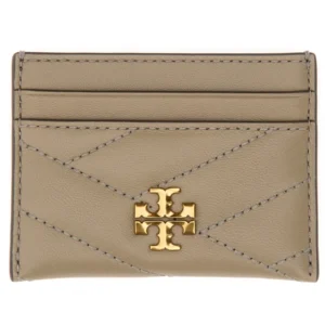 Kira Chevron Card Case Gray Heron