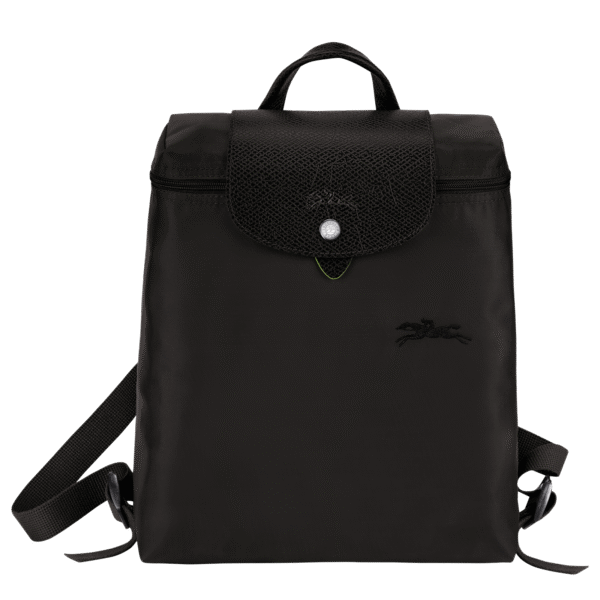 Longchamp Le Pliage Green M Backpack Black