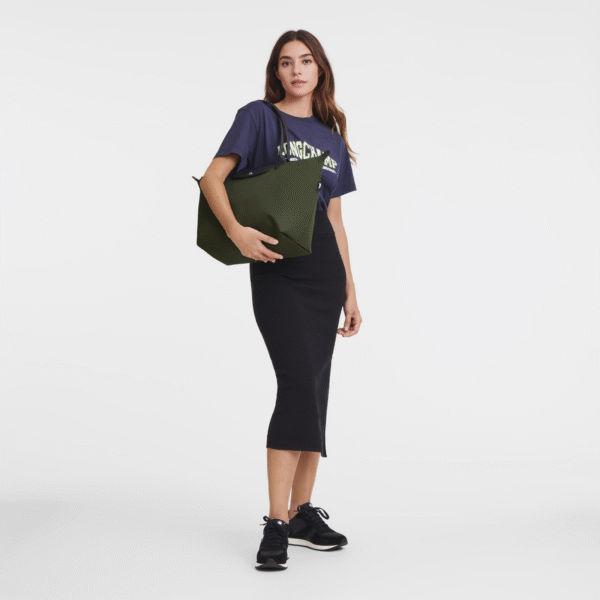 L1899HSR892_1 Longchamp Le Pliage Energy L Tote Bag Khaki