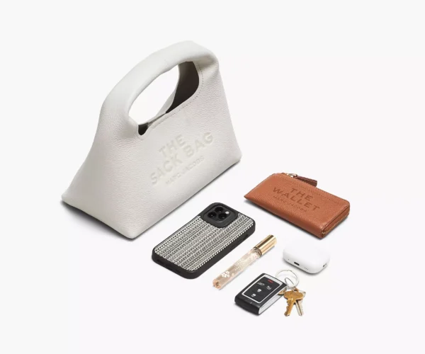 MJI_2F3HSH020H01_100_F8F8F8_1-1_ALT3 The Marc Jacobs Mini Sack Bag White