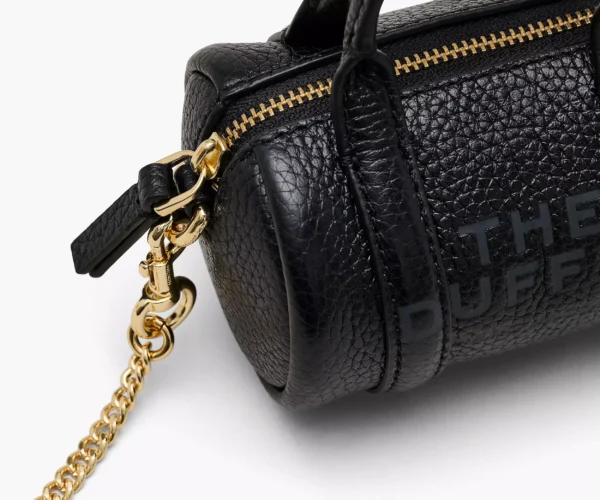 The Marc Jacobs Leather Nano Duffle Crossbody Black