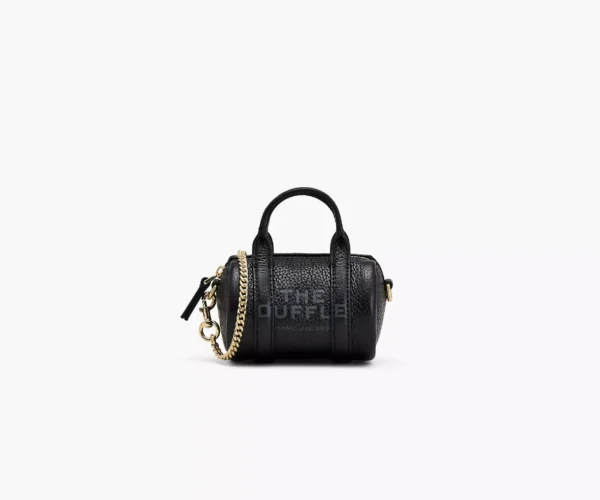 The Marc Jacobs Leather Nano Duffle Crossbody Black