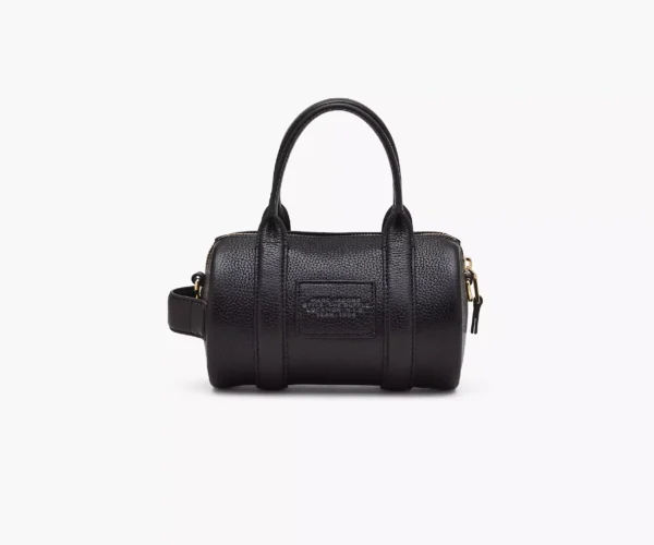The Marc Jacobs Leather Mini Duffle Bag Black