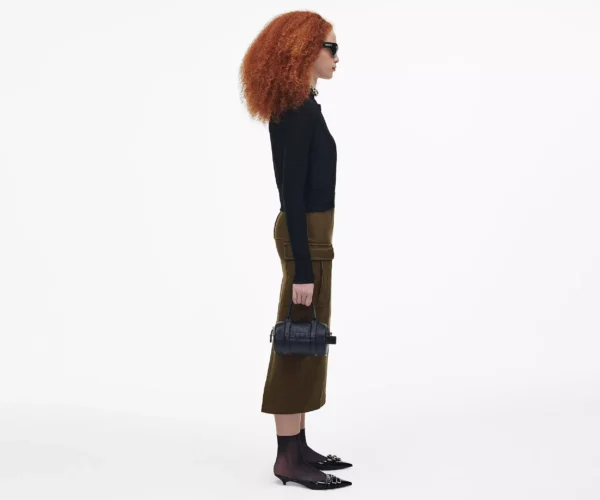 The Marc Jacobs Leather Mini Duffle Bag Black