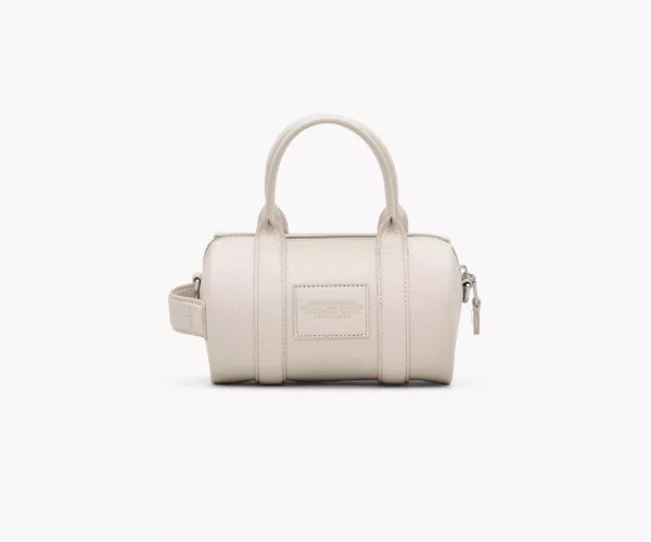 The Marc Jacobs Leather Mini Duffle Bag Cotton/Silver