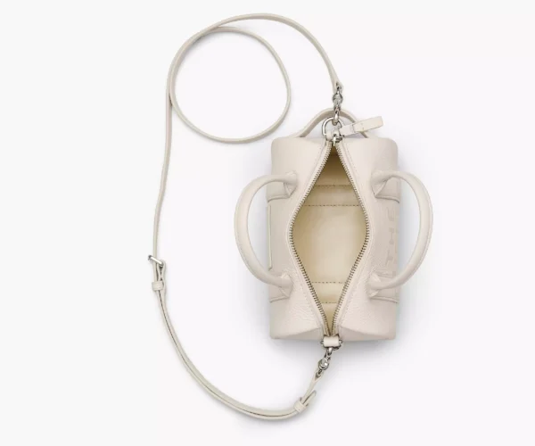 The Marc Jacobs Leather Mini Duffle Bag Cotton/Silver
