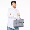 The Marc Jacobs Medium Tote Bag Leather Wolf Grey