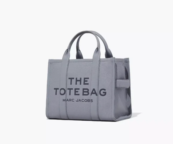 The Marc Jacobs Medium Tote Bag Leather Wolf Grey