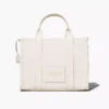 The Marc Jacobs Medium Tote Bag Leather Cotton Silver