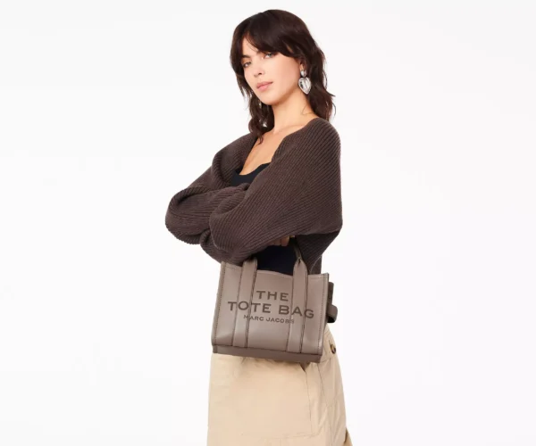 The Marc Jacobs Small Tote Bag Leather Cement