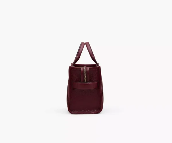 MJI_H009L01SP21_602_F8F8F8_1-1_ALT2 The Marc Jacobs Small Tote Bag Leather Cherry